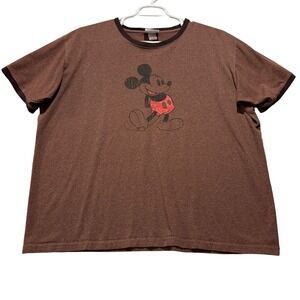Disney Mickey Mouse Disneyland Resort Ringer T-Shirt Graphic Tee Men's XL‎